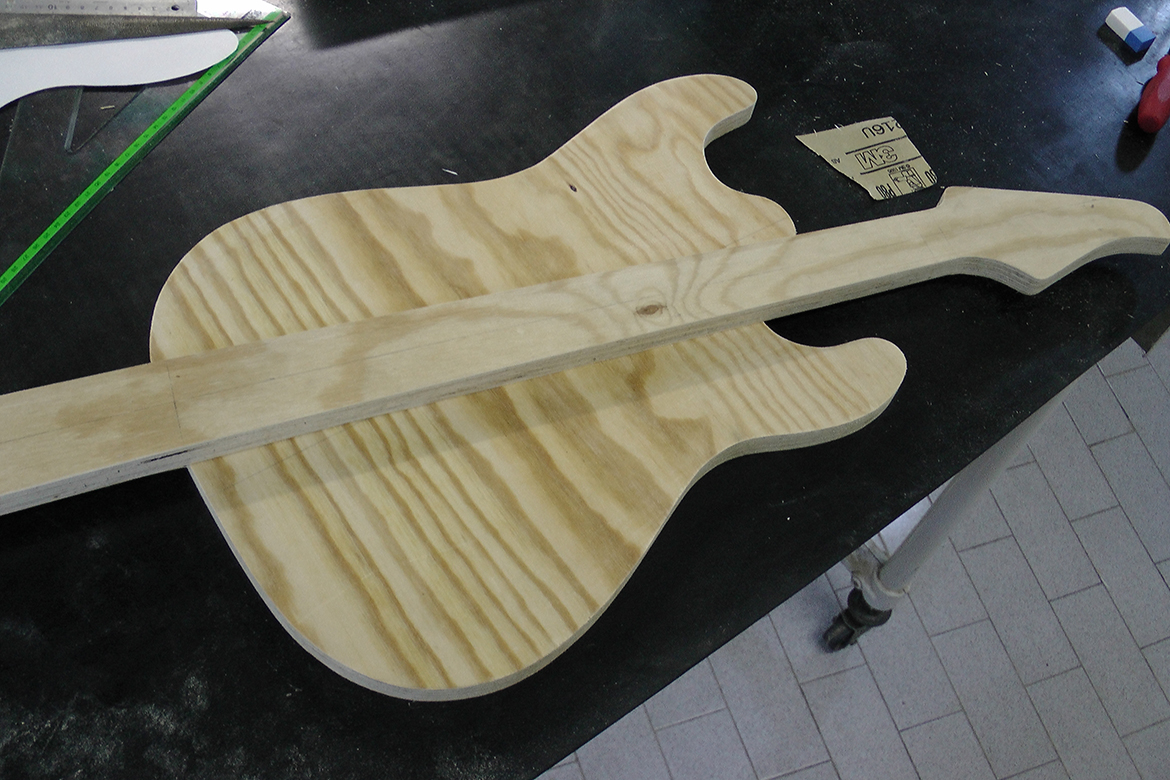 Costruire chitarra elettrica costruzione dime